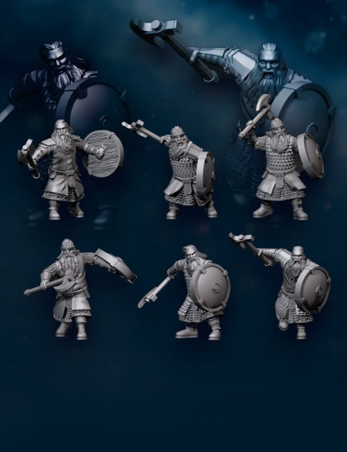 Kalak dwarves box set bundle 28mm miniatures fantasy dungeons and dragons miniature wargaming miniatures tabletop dnd dwarf army miniatures