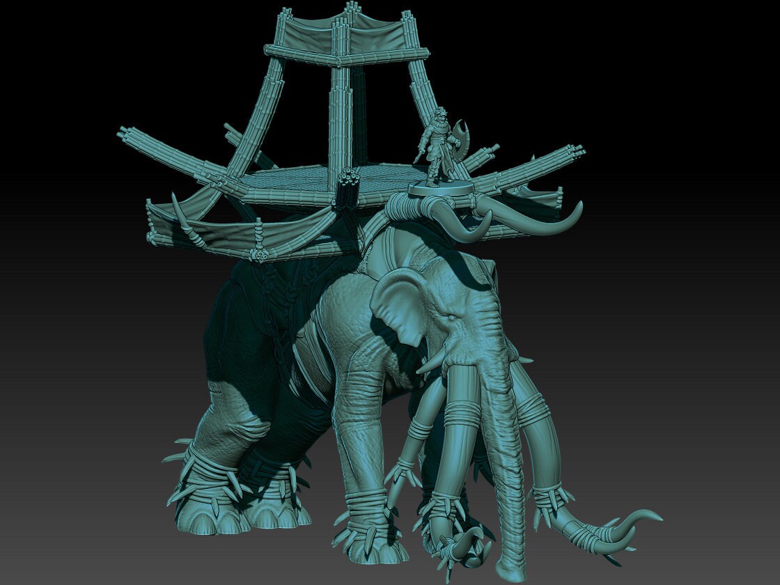 Farsouth War Elephant 28mm miniatures dnd minis fantasy miniatures dungeons and dragons miniatures  wargaming miniatures tabletop wargames