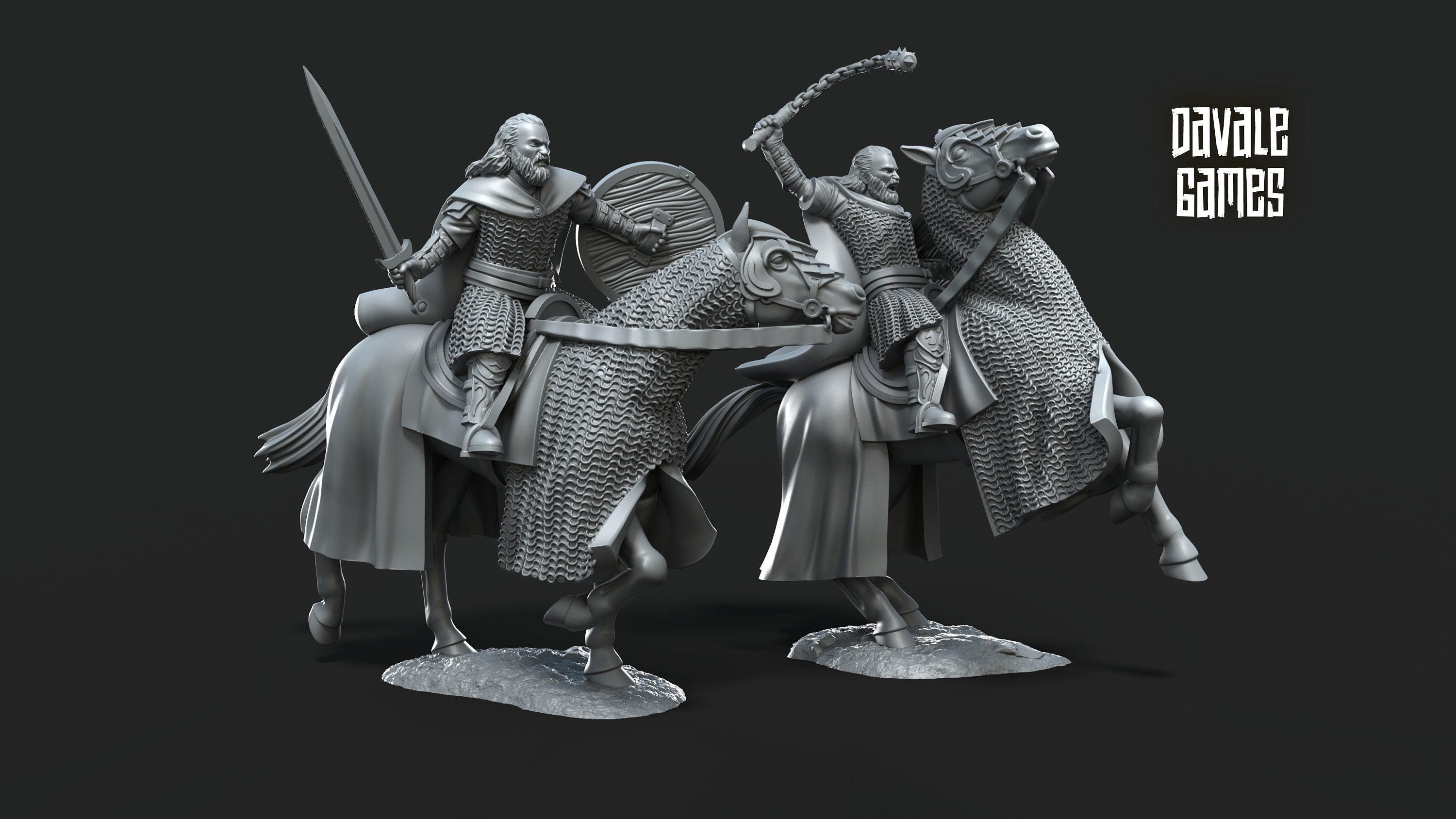 West Human Hammer-sons cavalry 28mm dnd miniature dungeon and dragons fantasy wargaming miniature tabletop wargame fantasy miniature