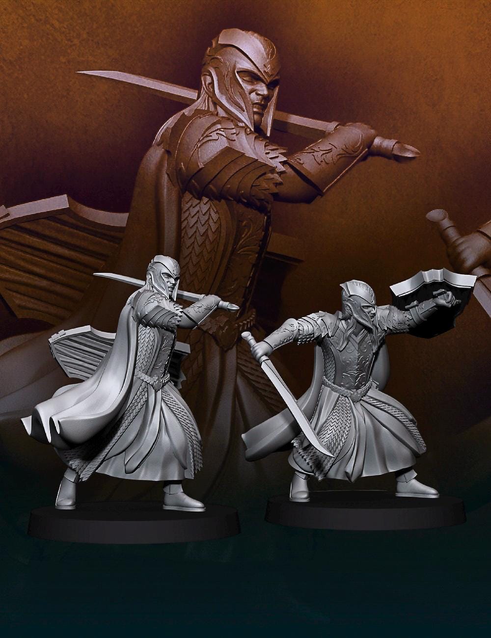 Armoured wood Elf 28mm miniatures dnd fantasy miniatures dungeons and dragons miniatures painting wargaming miniatures pathfinder tabletop