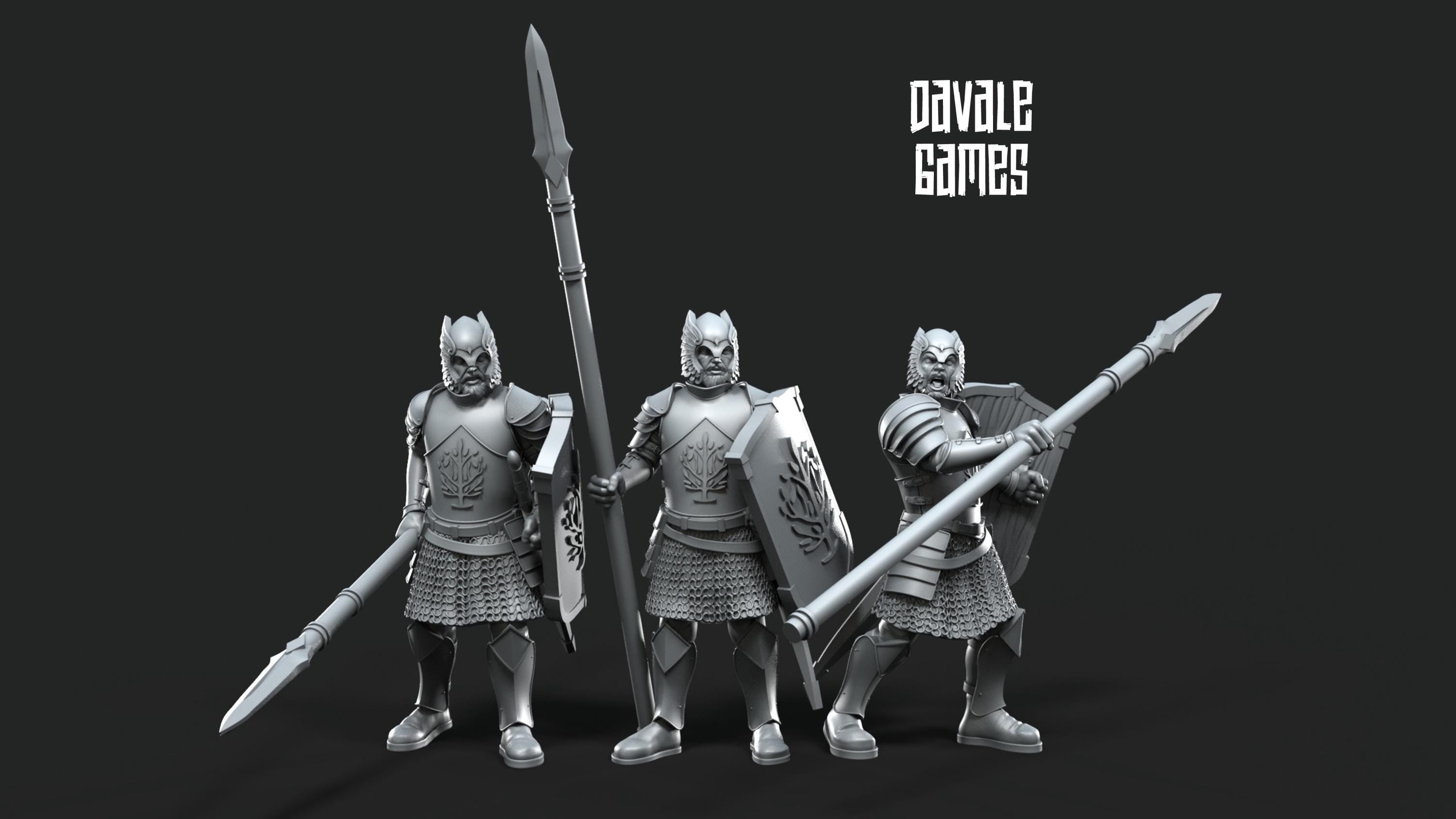 Grey Castle Spear Warriors