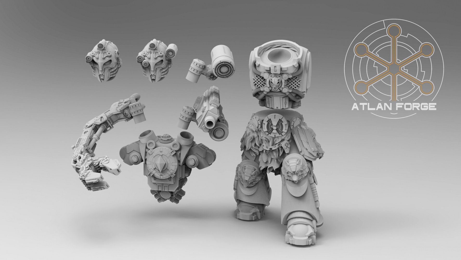 Asgardian Artificer 32mm sci-fi fantasy miniature for tabletop games grimdark RPGs dnd wargaming miniature dungeons and dragons gift