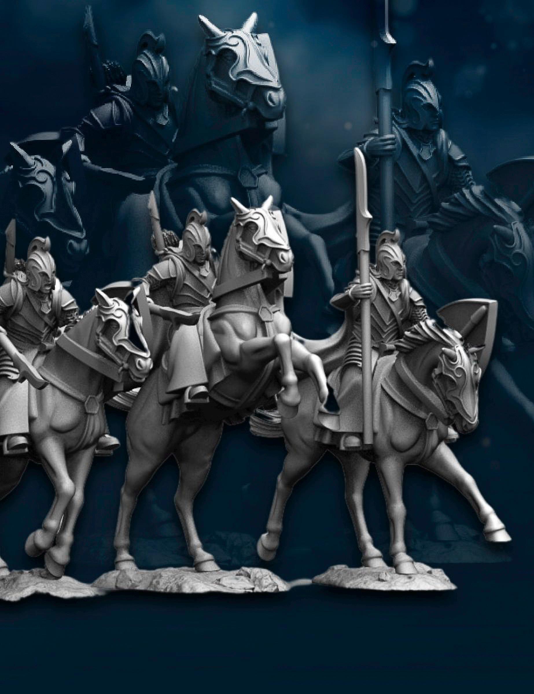 Elven knights 28mm miniatures dnd minis fantasy miniatures dungeons and dragons miniatures painting wargaming miniatures tabletop wargames