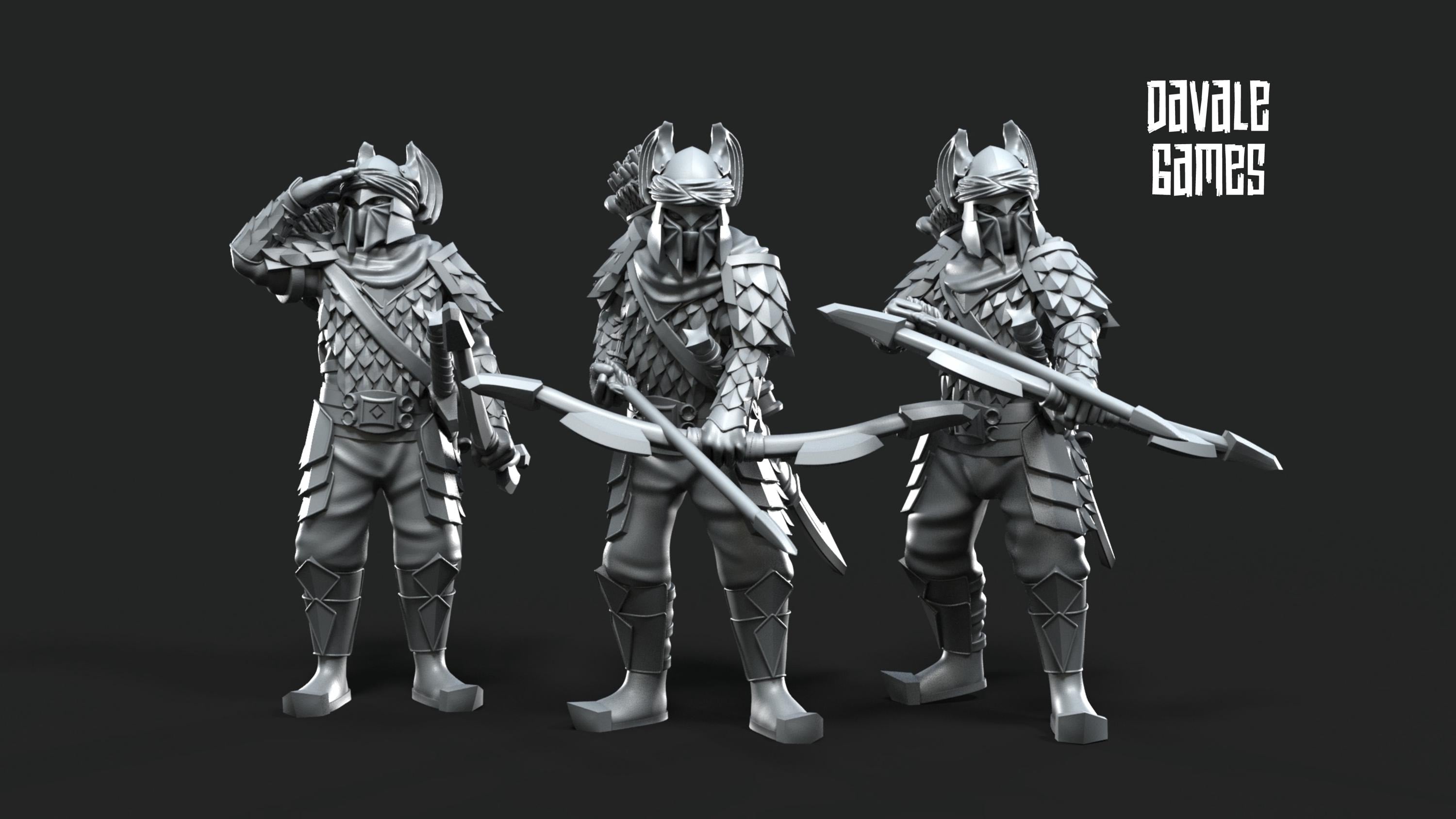 Dragon Army Archers 28mm miniatures dnd minis fantasy miniatures dungeons and dragons miniatures wargaming miniatures tabletop