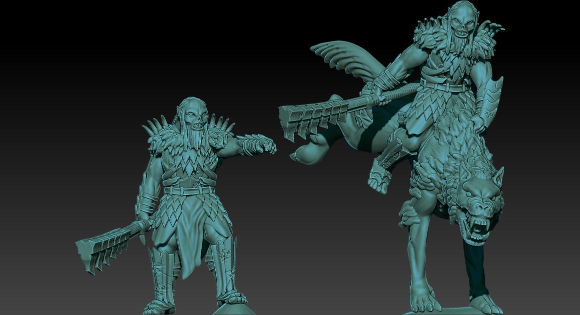 Iron fang Son of Aznarg 28mm miniatures dnd gift fantasy miniatures dungeons and dragons wargaming miniatures tabletop wargames