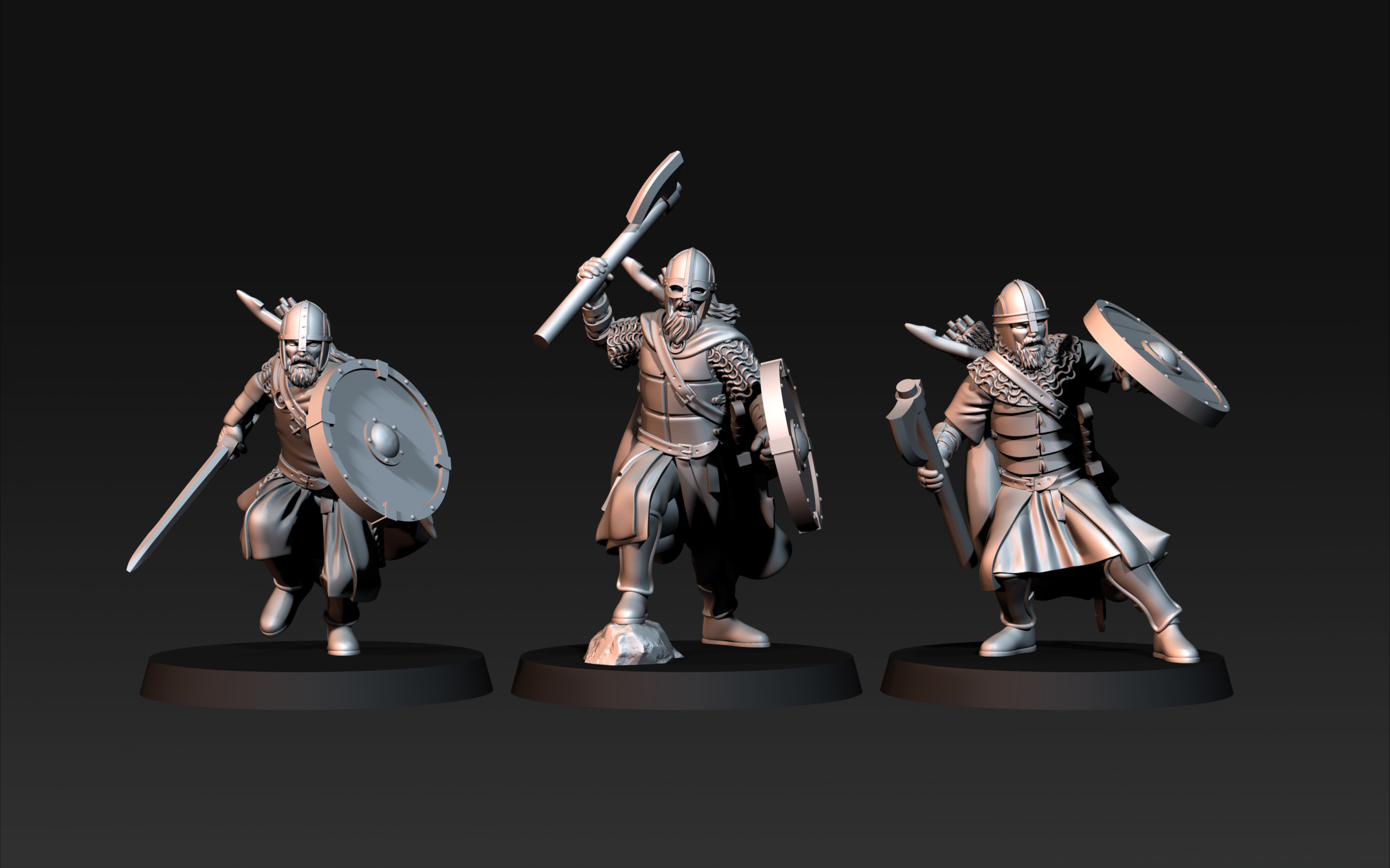 West Human Warrior Pack 28mm Resin Miniatures – Fantasy Infantry Army Set for DnD and Wargaming