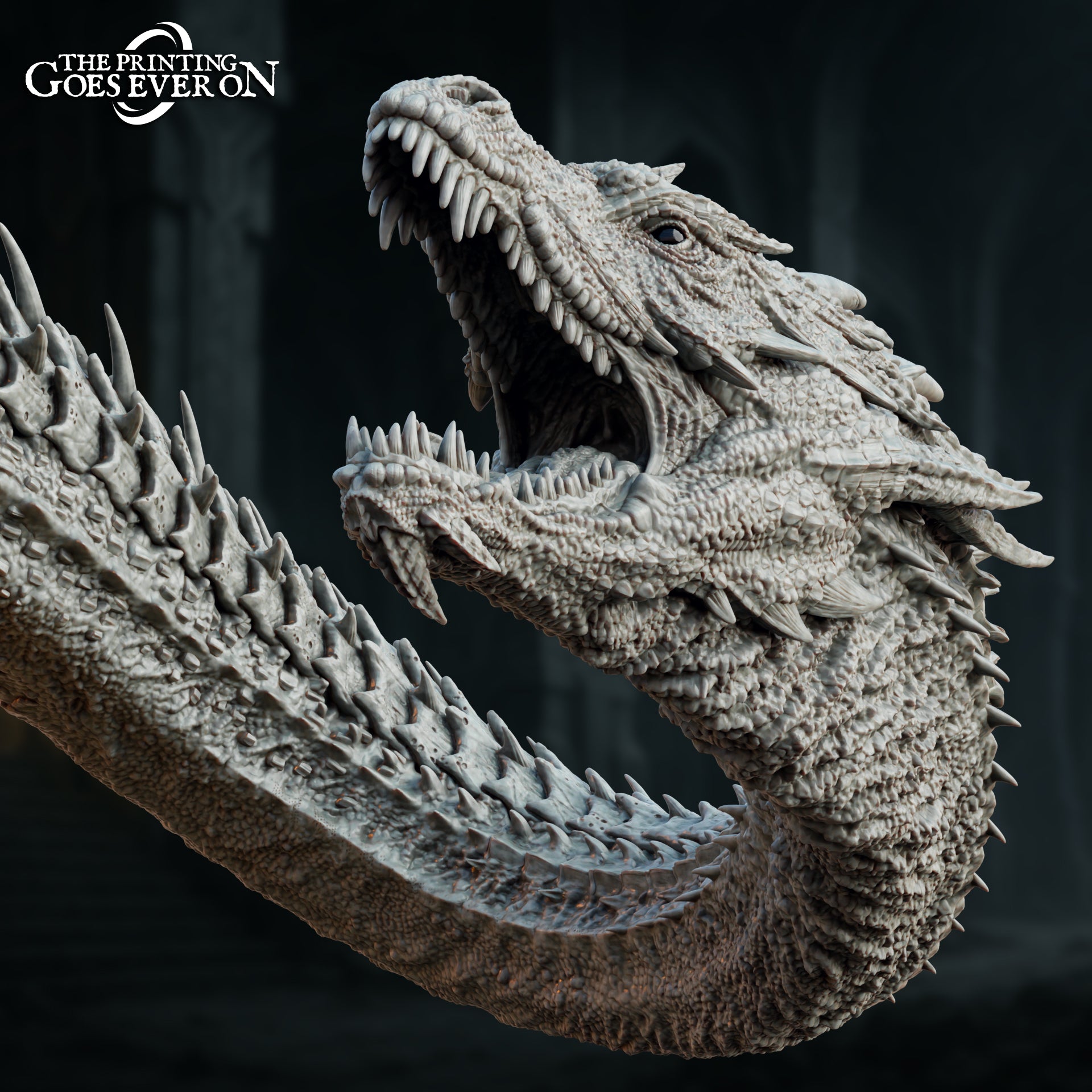 Selthrax Gargantuan Dragon 28mm Resin Miniature – Fantasy Dragon for DnD and Wargaming