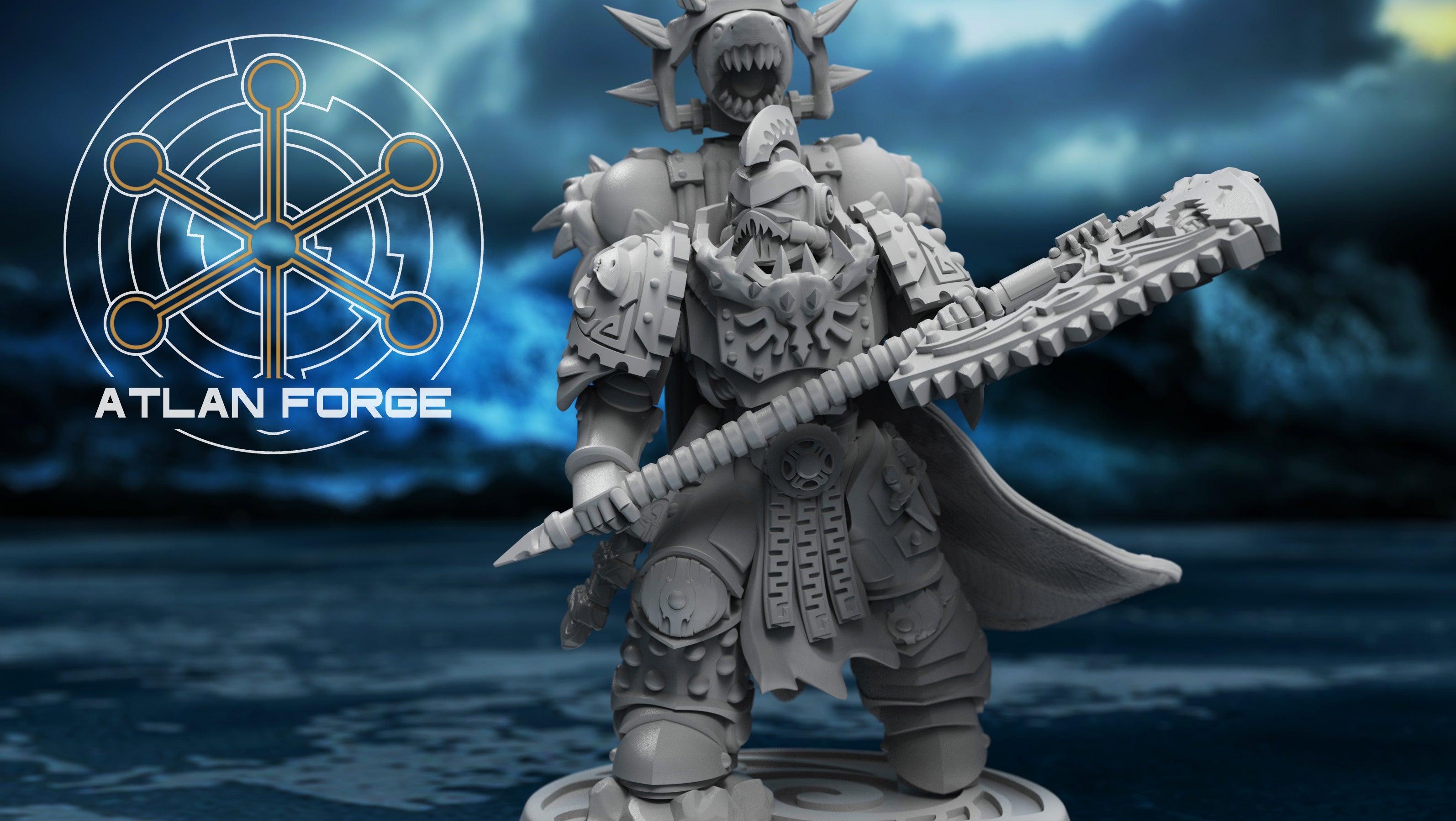 Wai Toa Captain 32mm Resin Miniature – Sci Fi Fantasy Hero for Wargaming and DnD