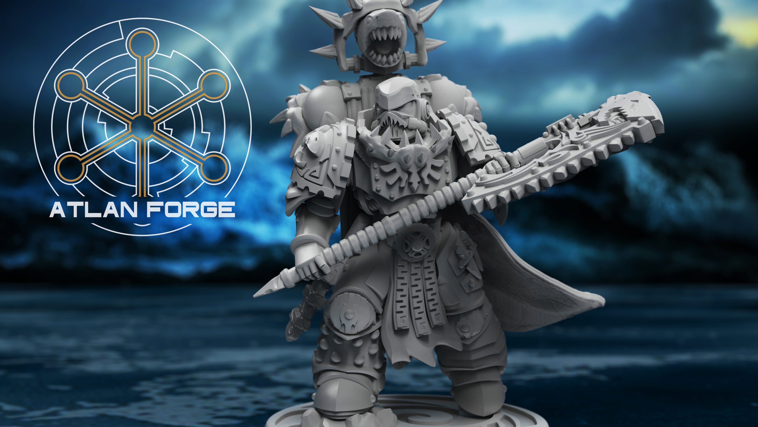 Wai Toa Captain 32mm Resin Miniature – Sci Fi Fantasy Hero for Wargaming and DnD