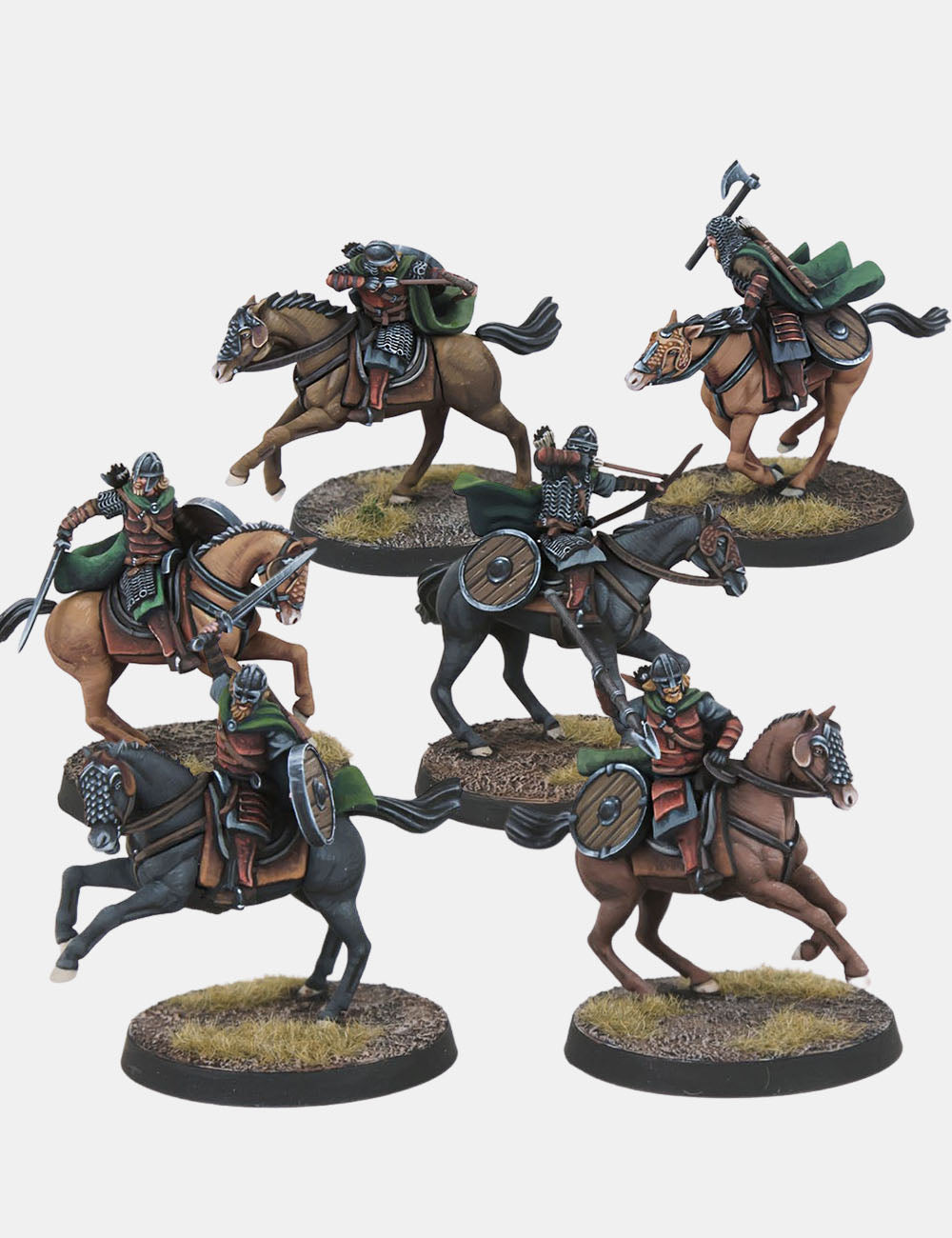 West Human Warband 28mm Resin Miniatures – Fantasy Cavalry Army for DnD and Wargaming